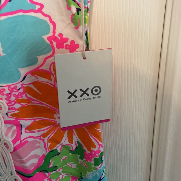 Lilly Pulitzer for Target Floral Mini Dress - Pink, Green, Orange - Picture 3 of 4